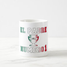 EL Padre Número 1 Vati #1 am spanischen Vatertag Tee Haferl