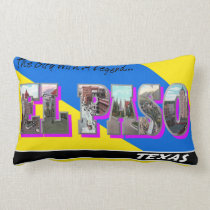 El Paso Texas großer Buchstabe stellt Kissen dar kissen