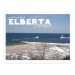 Elberta Michigan Reise-Postkarte