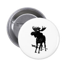 Elch-Hemden und Geschenke 137 Button