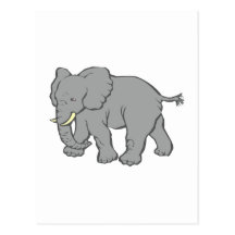 Elefant elephant postkarten