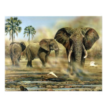 Elefant-Stier-Einladungen