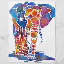 Elefant Vollfarbige Flyer