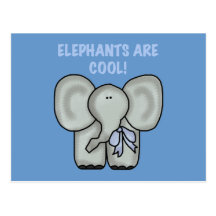 Elefanten sind coole T-Shirts und Geschenke Postkarte