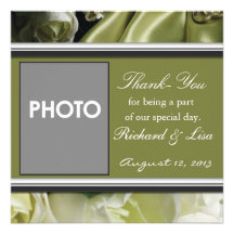 Elegant and Green Thank You Card