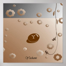 Elegant-braun Plakatdrucke