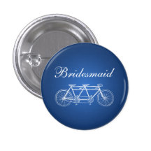 Elegant Bridesmaid Favor Tandem Bike Blue Pins