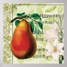 Elegante Birne Plakatdruck