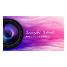 Elegante bunte Wolken-Fotograf-Visitenkarte