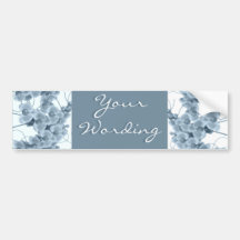 Elegante cutomizable Aufkleber der blauen Orchidee Auto Sticker