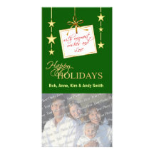 Elegante Feiertags-Familien-Foto-Karten Photokarten