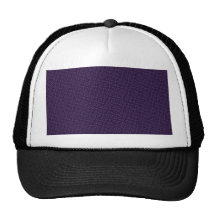 elegante lila Damastkreise auf grauem Hintergrund Trucker Cap