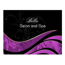 elegante lila flourishbusiness danke Karten Postkarte