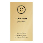 Elegante Monogramm-GoldVisitenkarten
