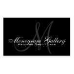 Elegante Monogramm-Visitenkarte-Schablone
