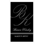 Elegante Monogramm-Visitenkarten