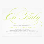 Elegante oh Babyparty-Einladung des Baby-| einladungen
