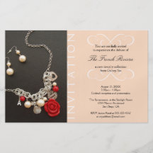 Elegante rosa Einladung des anwesenden neuen Luxus Bedruckte Flyer