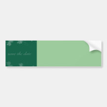 Elegante Save the Date Reben Autosticker