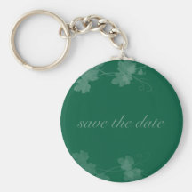 Elegante Save the Date Reben Schlüsselanhänger