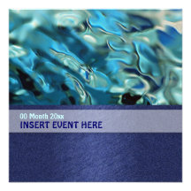 Elegante Wasserumwelt-Energiekonferenz Personalisierte Ankündigungskarte