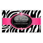 Elegante Zebra-Mode-Schmuck-Visitenkarten