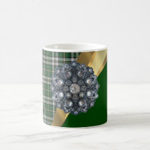 Eleganter grüner Tartan Tassen