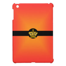 Eleganter königlicher gebrannter orange mit Monogr