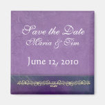 Eleganter Magnet der Flieder Save the Date Magnete