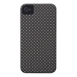 Eleganter Schwarzweiss-Stiftpunkt punktiert iPhone Case-Mate iPhone 4 Hülle