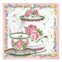 Eleganter Tee/Kaffee - SRF Personalisierte Ankündigungskarte
