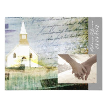 eleganter Vintager Kirchenkapellen-Landjahrestag Fotodruck