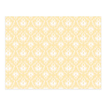 Elegantes Damastmuster. Helle Goldfarbe Postkarten