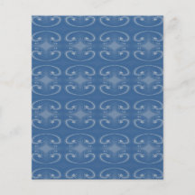 Elegantes dunkelblaues Wirbels-Muster Flyer