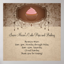 Elegantes Glamour-Mokka-Damast-Kuchen-Entwurfs-Zei Plakatdrucke