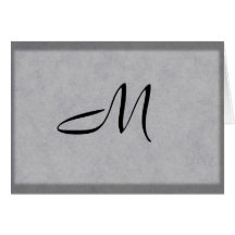 Elegantes mit Monogramm Notecard Grußkarte