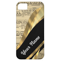 Elegantes Musikblatt iPhone 5 Hülle