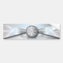 Elegantes Perlen-Diamant-Liebe Wedding Autoaufkleber
