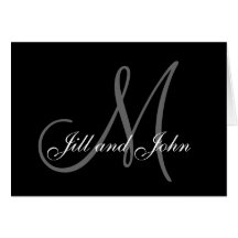 Elegantes personalisiertes Monogramm danken Ihnen 