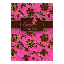 Elegantes Save the Date Karten-Goldrosa Brown mit  Einladungen