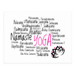Elegantes Yoga Postkarte