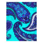 Elektrisches Aqua-Paisley-Hochzeits-Einladung UAWG