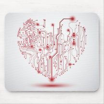 Elektrisches Herz Mousepad