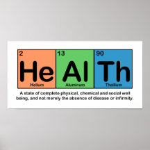 Elemente des Gesundheits-Plakats