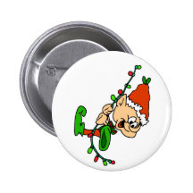 Elf-Weihnachtsknopf Buttons