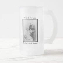 Elizabeth-Transportgestell Stanton u. Susan B. Ant Kaffee Tassen