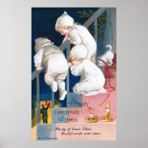 Ellen H. Clapsaddle: Weihnachtskleinkinder Poster
