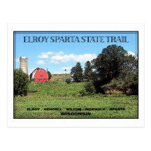 Elroy Sparta Staats-Spur Postkarten