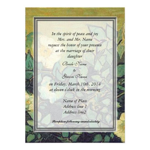 Elterneinladung der Braut, wilde Rosen