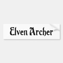 Elven Bogenschütze Autoaufkleber